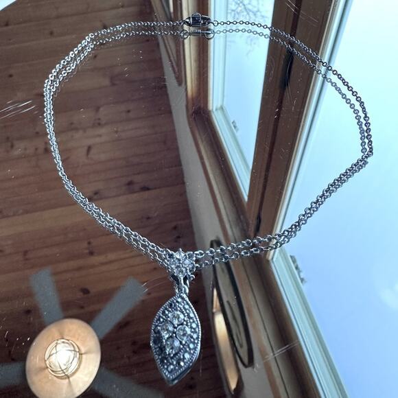 Givenchy Jewelry - Givenchy - Night Star Rhinestone and Marcasite Necklace, black and rhodium